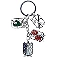 Amasukami Anime characters Eren Jaeger keyring Mikasa Ackerman keyring Levi Ackerman keyring