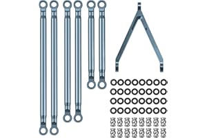 AXspeed 1 Set 1/24th Aluminium Linkage Pull Rod Chassis Links für Axial Scx24 4WD RTR AXI00005 RC Car (Titan)