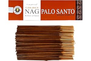 Bastoncini di incenso Golden Nag Palo Santo by LAMARE 100 g - 5 confezioni da 20 g (70-90 bastoncini) - Aromaterapia - Meditazione - Yoga - Confezione ecologica