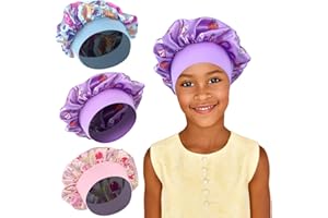 REEKNOKOL 3 Confezioni Cuffia di Seta e Raso per Bambini