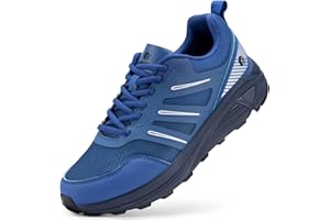 FitVille Scarpe Trail Running Uomo Pianta Larga Sneakers Leggere Camminata Antiscivolo Scarpe da Trekking all'aperto
