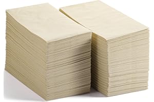 LEKOCH 200 PCS Disposable Tree Free Bamboo Paper Napkins 100% Compostable and Eco 2 Ply Tissue Wedding Dinner Napkins 40 * 40