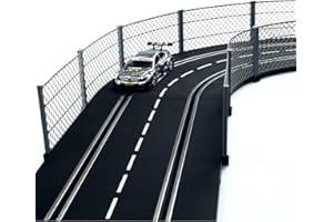 Overdrive-Racing Fangzaun System 2m kompatibel mit Carrera Digital 124 132 EVO Kurven Geraden Zaun Bande Slotcar