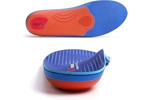 LARSARO Plantari Sollievo dal dolore al tallone Fascite per donna e uomo, Inerti ortopedici a coppa profonda, Solette atletiche per iperpronazione, piedi piatti, metatarsalgia, blu, 40-41 EU (26 cm)