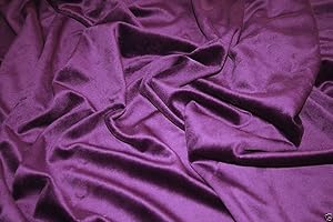 CRS Fur Fabrics Soft Plush Cuddlesoft Fabric Purple, Fleece, 1Mtr-150cmx100cm