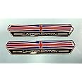 Gelz 2 x Union Jack Limited Edition 100mm Domed Gel Stickers/Decals