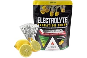 Mineral Republic Electrolytes Powder Sachets. 20 Sugar Free Drink Sachets. 1000 mg Potassium Calcium Magnesium Sodium(Himalayan Salt). Re/Hydration Multimineral Supplements for Keto Fasting & Paleo