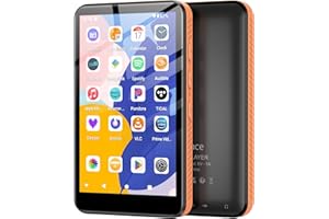 FANVACE Reproductor MP3 de 160GB con Bluetooth y WiFi, Android 13 MP3 MP4 Player con Pantalla táctil de 4 Pulgadas y Altavoz, 4GB de RAM y 32GB de ROM, Spotify Music Player con Audible (160GB)