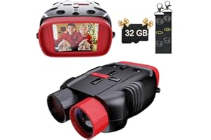 JADFEZY Kids Camera & Night Vision Goggles for Kids, Night Vision Binoculars for Boys and Girls, Birthday Gift for Kids, with 32GB Memory Card