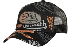 Von Dutch Casquette Homme & Femme, Casquette Trucker Ajustable avec Snapback
