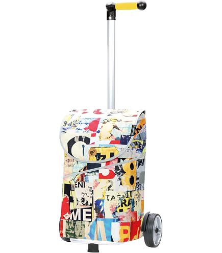 ANDERSEN Einkaufstrolley Shopper Ester - 47 Liter, Blau, Wasserabweisend, Alu-Gestell, Höhenverstellbar