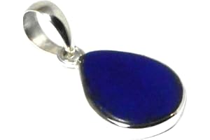 Art Gecko Blue Afghanistani LAPIS LAZULI Sterling Silver 925 Pendant - (LLP1512161)