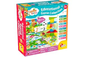 Lisciani - Carotina Baby - Samling med 10 Pedagogiska Spel - Från 2 År