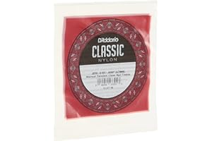 Corda singola D'Addario J2701 in nylon per chitarra classica, adatta per studenti, tensione normale, prima corda
