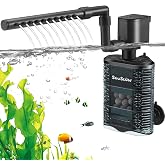 SOUSLOW 3W Internal Aquarium Filter, Oxygen Circulation, Low Noise and Quiet, Suitable for Small Aquariums/Turtles/Fish Tank,