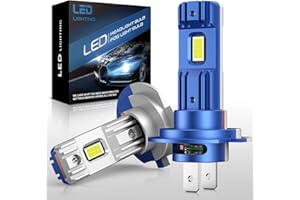 SHINYY Lampadine H7 LED Faro per Auto, [2023 Aggiornato] 100W 22000LM 6500K Bianco 12V CSP Lampadina Led H7 per Abbaglianti Anabbaglianti, 1:1 Sostituire Lampade Alogene e Luci Xeno, 2PCS