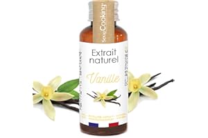 ScrapCooking - Extrait Naturel de Vanille 40ml - Arôme Vanille Liquide pour Pâtisserie, Yaourts, Gâteaux, Biscuits, Entremets, Mousses, Glaces, Smoothies - Vanille de Madagascar - 4393