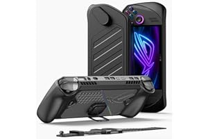 JSAUX ModCase for ROG Ally X with Detachable Front Shell, Protective Case | Metal Bracket and Strap, Compatible with ASUS ROG Ally X Accessories Basic Set - Black PC0111