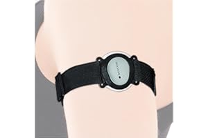DiaBrothers Dexcom G7 Fixierband Fixierung Halter mit verstellbarem Armband - Halter: schwarz - Armband: schwarz - Größe: M (25-35 cm)