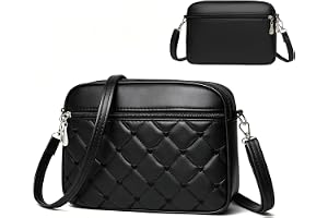 Jinfanshurich Damaxelväska, crossbody väska, handväska damer, axelväska med flera fack, PU-läder liten snygg mobilväska väska