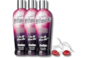 DCF SUCCESS Pro Tan Incredibly Black 10X Ultra Powerful Double Dark Bronzing Lotion with Vitamin A & E, Nourishing Shea Butter,and Coconut Oil – 250ml Pack of 3 with Complimentary Sunbed Goggles