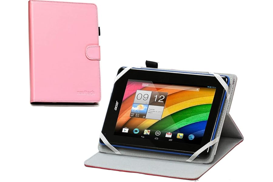 Navitech Pink 360 Rotational Stand Case/Cover Compatible With Amazon Kindle Fire HDX 7