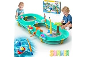 Neuytiky Mesa de Agua y Arena para Niños - Juegos de Agua para Niños con 37 Accesorios, Water Table Kids con Barcos y Figuras, Juguete Educativo 3+ Años