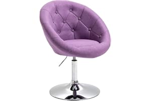 ‎SVITA SVITA Havanna Cocktail-Sessel Lounge Clubsessel Drehsessel Retro Barhocker Stoff Lila