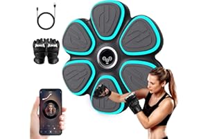 Agrdeed Music Boxing Machine, Wandmontierte Boxmaschine mit Boxhandschuhen, LED Elektronische Musik Boxing Machine, Musikboxmaschine für Erwachsene zu Hause oder im Fitnessstudio