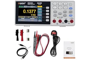 OWON XDM1041 Multimetro Digitale Portatile, Multimetro Digitale Desktop da 3,5 Pollici, Tester di Temperatura LCD True RMS da 55000 Conti per Strumenti e Laboratori, Fabbriche