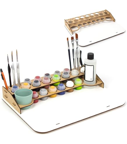 HobbyHold Farbhalter Citadel - Modellbau Farbständer Warhammer Paint Rack | Stabiler Halter mit Deckelblockierung für Miniaturen Farben