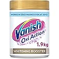 Vanish Gold Oxi Action Stain Remover & Whitening Booster Powder For Whites 1.9 kg | Removes Tough Stains Even at 20°C | Restores Whiteness of Greyed Fabrics