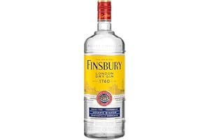 Finsbury London Dry Gin mit 37,5 Prozent Vol, Der Klassiker Aus London Seit 1740, Wacholder Und Zitrusnote, Perfekt für Gin und Tonic - 1 X 1,0 L