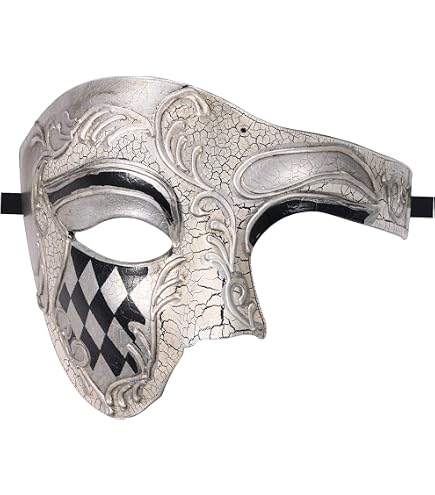 Masque blanc lumineux pour Halloween, adulte
