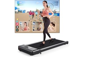 ‎DEERRUN DeerRun Walking Pad Raceable, Max 136kg/159kg Laufband für Zuhause Geeignet für High-Tech-Geräte, Laufband Schreibtisch mit Trainingskursen und Multi-Runner Rennen,Treadmill mit APP-Steuerung