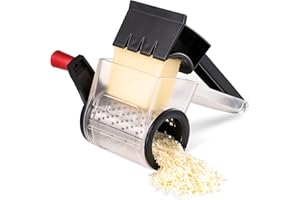 GDL Râpe à Fromage Compacte pour La Cuisine, Rapeuse Fromage Lavable au Lave-Vaisselle avec Lame en Acier Inoxydable pour Le Fromage, Les Noix, Le Chocolat et Bien d'autres Choses.