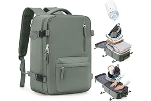 SZLX Mochila Viaje de Vacío con Bomba Mochilas Viaje Cabina Avion 40x30x20 Ryanair Vueling Wizzair Equipaje de Mano 40x20x25 Ryanair Vacio Maletas 45x36x20 Easyjet Mochila Portatil 14 Pulgadas Hombre