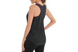 Terecey Tee Shirt Sport Femme sans Manches Débardeur Fitness Tank Top Été Chic et Éégant Hauts de Yoga Shirt Respirant
