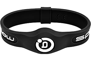 BIOFLOW DIRECT Sport Magnetic Wristband Black/White, L (20.5 cm)