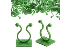 jwtyu 100 Stück Pflanzen Clips Wand Grüner Pflanzenclips Wand Selbstklebende Befestigungsklammern Wandbefestigung für Pflanzen Grünpflanzen Kletterpflanzen Efeu