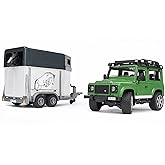 Bruder - Land Rover Arazi Aracı & At Nakil Aracı &Ouml;l&ccedil;ekli Model