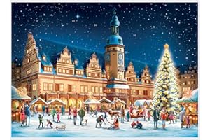 Richard Sellmer Verlag Adventskalender/Weihnachtskalender mit Bildern und Glimmer für Kinder und Erwachsene Leipzig