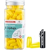 Ear Plugs for Sleeping, Noise Cancelling Soft Foam Earplugs with Aluminum Carry Case, Waterproof Reusable Hearing Protection,