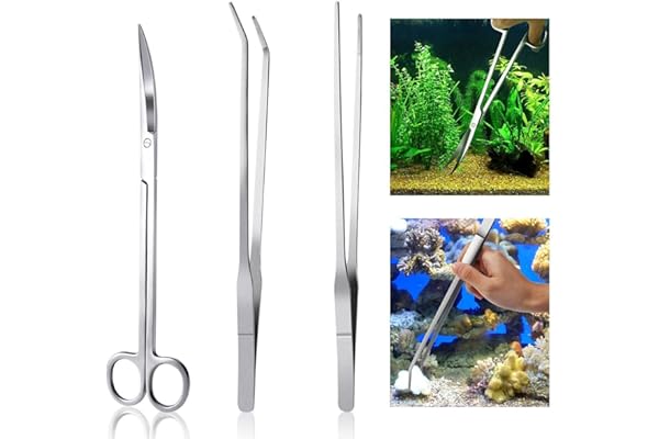 Meiso Aquarium Kit Outil Accessoires INOX Aquarium réservoir Eau Plante Pinces Ciseaux Outils Set Poisson Starter Kits