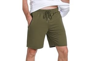 Wayleb Pantaloncini Uomo Sportivi Pantaloni Corti Cotone Shorts Uomo Estivi Bermuda con Tasche per Palestra Basket Running