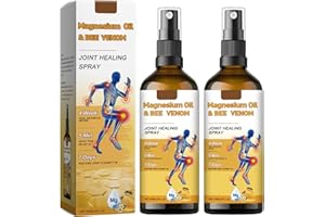 ALLILUYAA 2pcs Magnesiumöl Bienengift Joint Healing Spray, Ourlyard Bienengift Spray, Magnesiumöl Bienengift Heilspray für Rücken, Nacken, Knie, Hände 60ml