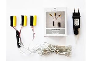 Coen Bakker Batterie Adapter 3 x 2 AA Mignon Batterien 3,2V Wandler 4m Kabel Netzteil