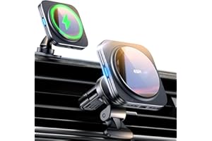 ESR do Qi2 15W MagSafe ładowarka samochodowa, certyfikat Qi2/deska rozdzielcza, magnetyczna bezprzewodowa ładowarka samochodowa, uchwyt na telefon do iPhone Air 17 Pro Max 16 15 14 13 12, Galaxy S25