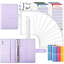 Set 48 Fogli Budget Planner A6 - Organizzatore Finanziario Con Buste E Fogli Di Bilancio - 6 Colorati Per Gestione Spese