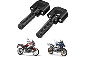 BIUGERCN Repose-Pieds Moto autoroute Adventure Repose-Pieds 22mm-32mm Crash Bar Rest pédale CNC Universel pour R1250GS F850GS R1200GS Africa Twin CB500X Tenere 700 V-Strom 390-1290 Adventure ADV